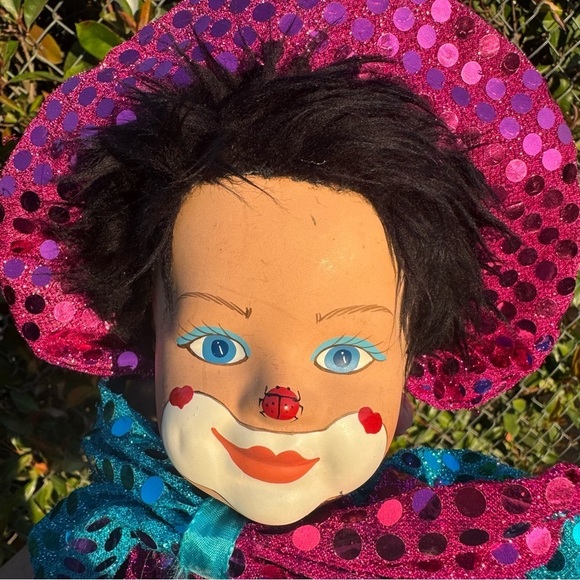 Vintage Tati Circus Clown Porcelain Doll by Gerhard Dargel Design of Germany - Picture 6 of 6